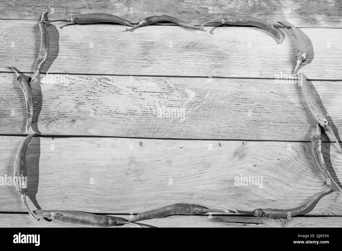 Hot red chilly pepper Black and White Stock Photos Images Alamy