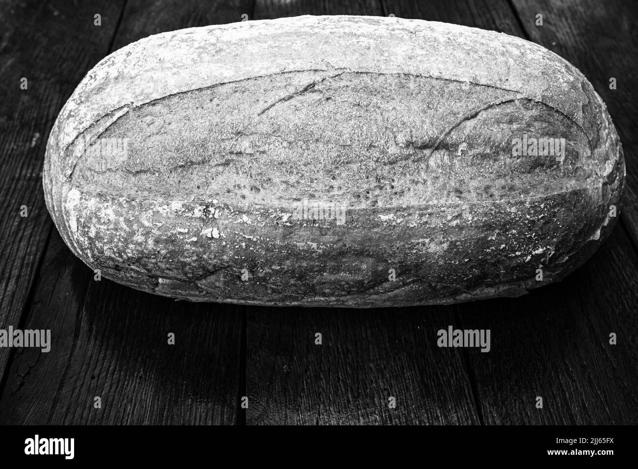 Closeup baked bread baguette Black and White Stock Photos & Images - Alamy