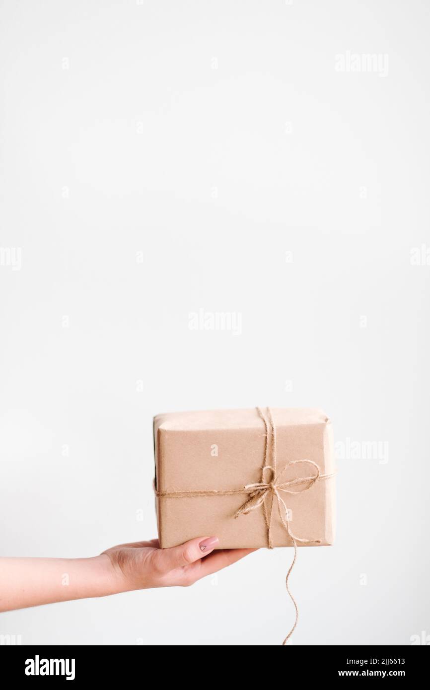 gift careful delivery presents shipping Stock Photo