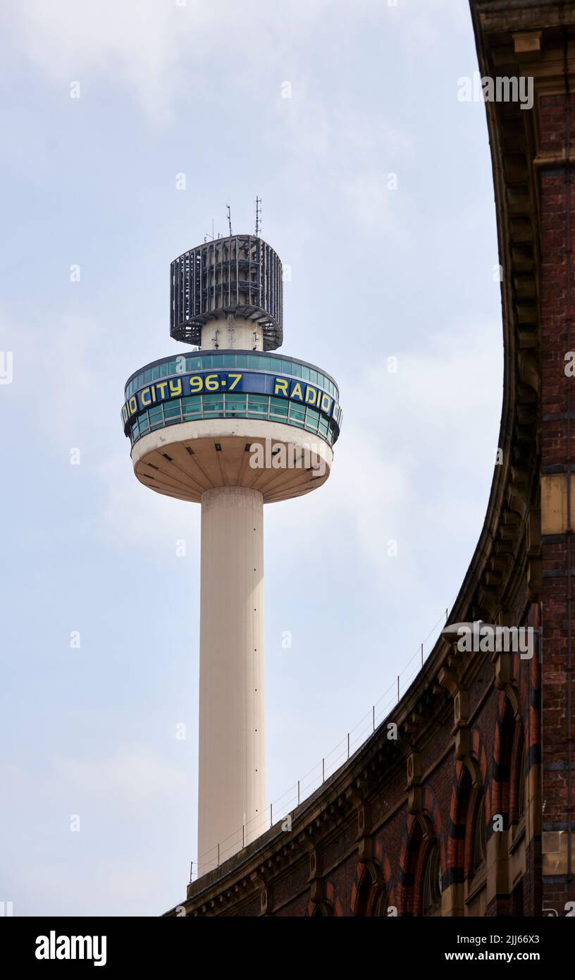 Liverpool ST JOHN'S BEACON RADIO CITY TOWER Stock Photo