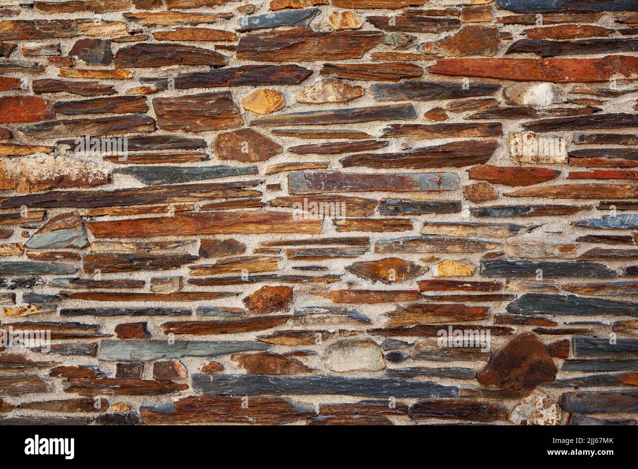 Rock and slate background in France Stock Photo