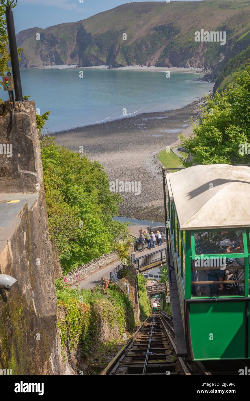 The Lynton and Lynmouth Cliff Railway Stock Photo Alamy