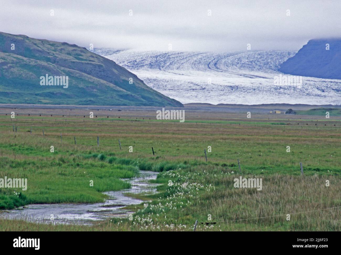 Skaftafell National Park, glacier run off, Iceland, Europe Stock Photo