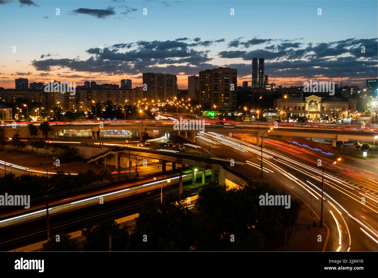 Long exposure car train hi-res stock photography and images - Alamy