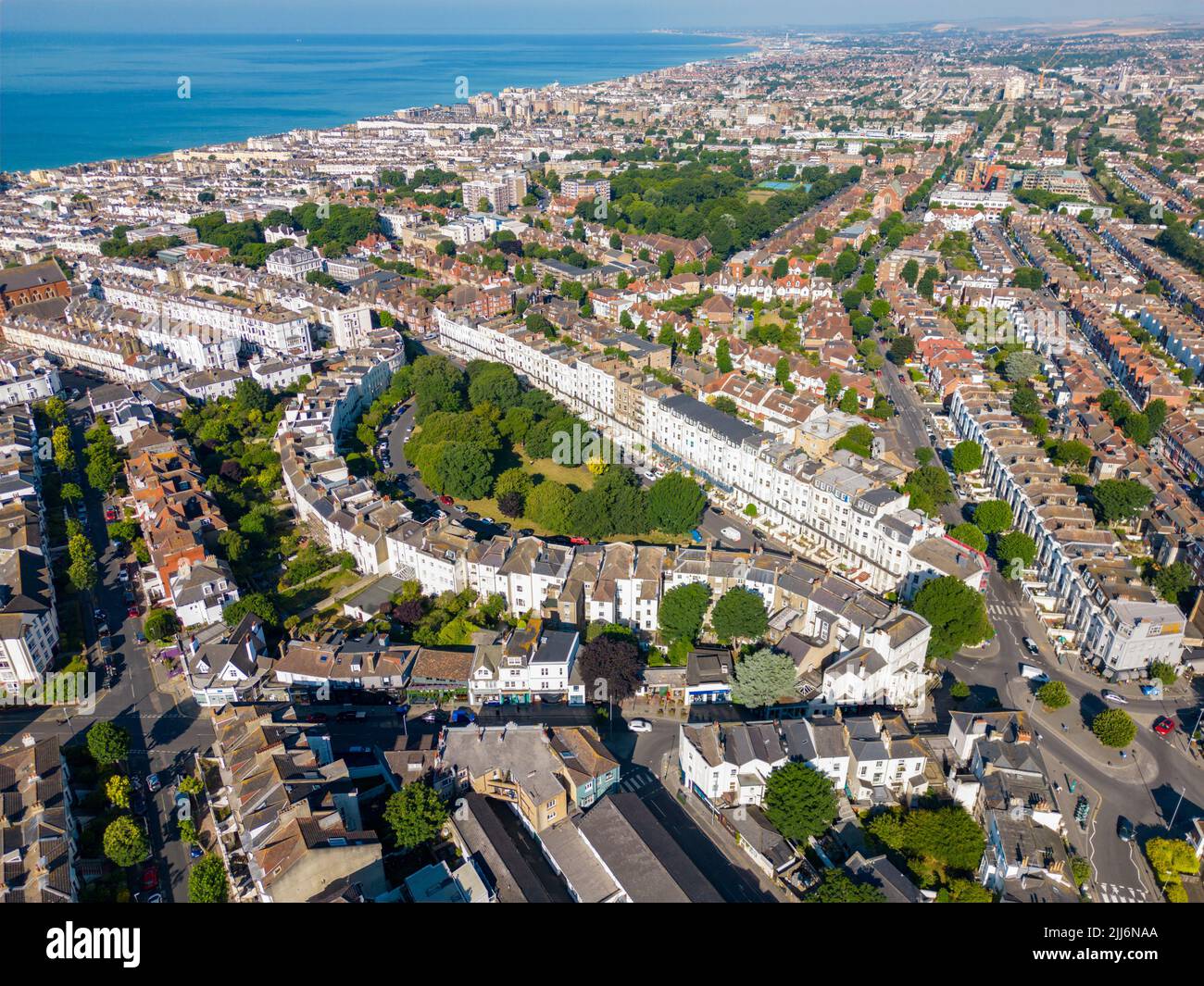 Neighborhoods In Brighton UK Stock Photo