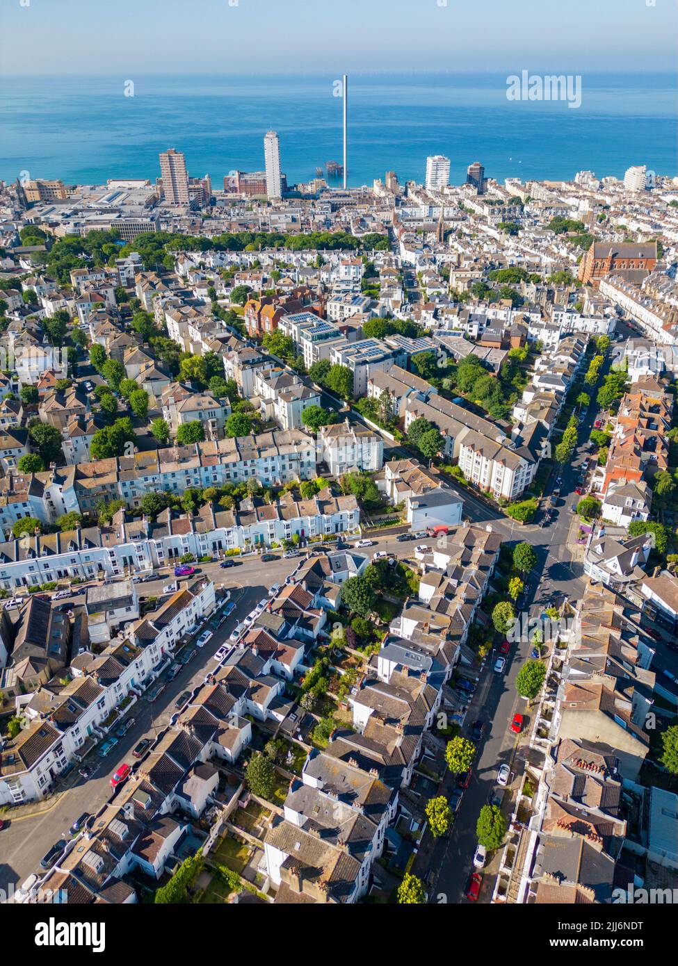 Coastal real estate in Brighton UK Stock Photo Alamy