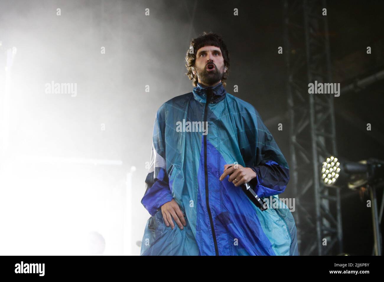 Sergio Pizzorno lead singer of Kasabian Stock Photo - Alamy