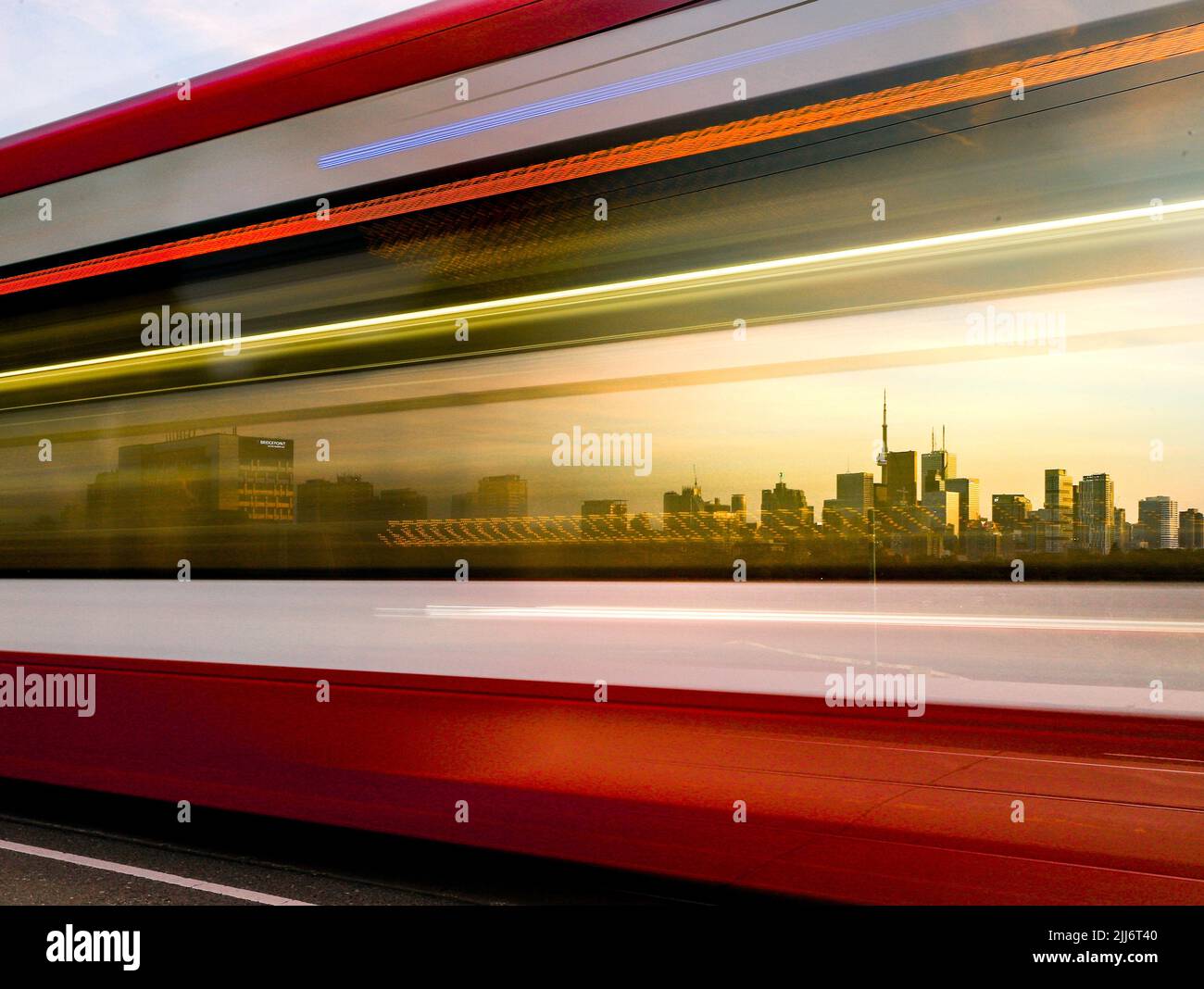 The blurred fast moving train in the station Stock Photo - Alamy