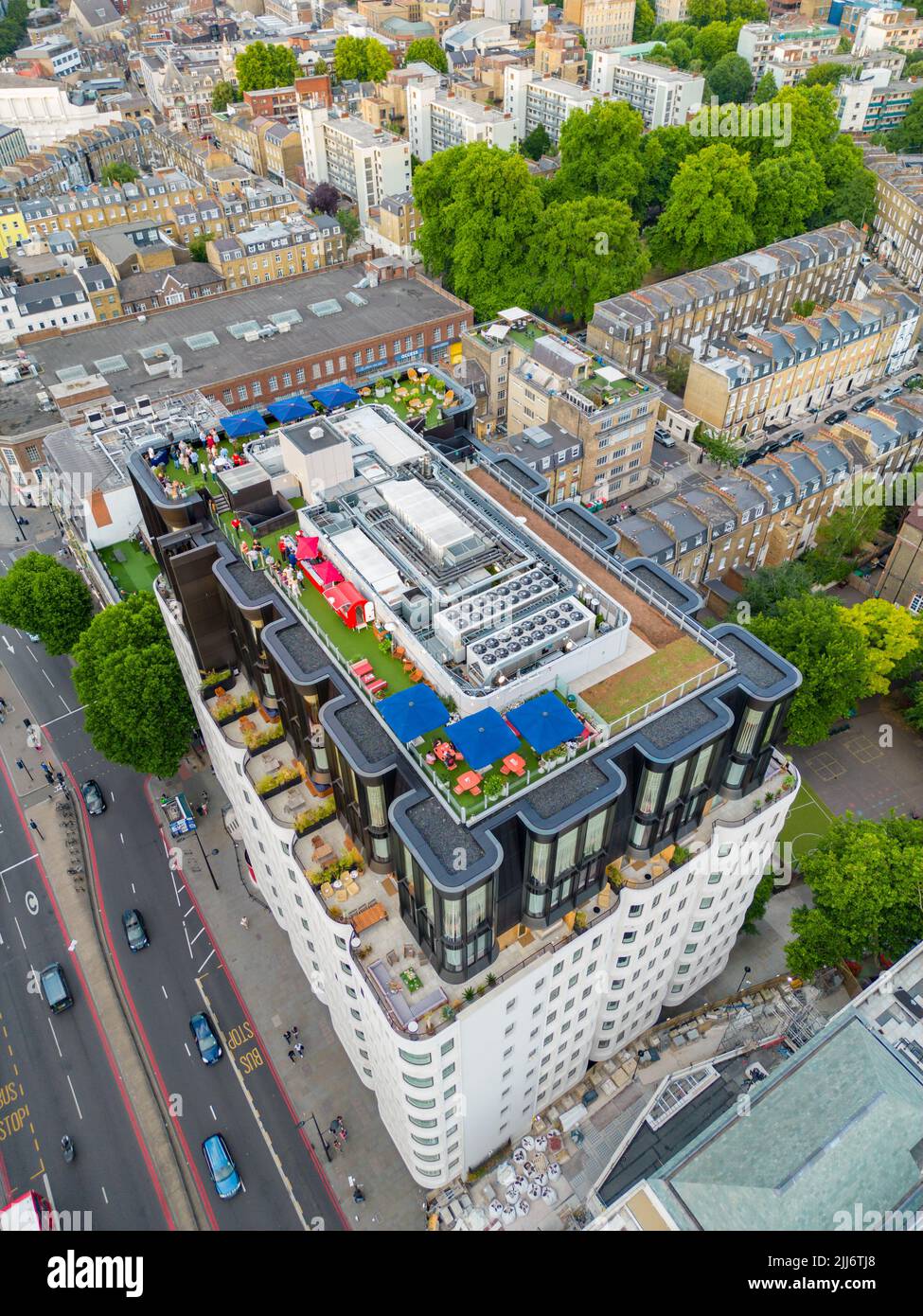 Aerial photo The Rooftop at The Standard Hotel London Stock Photo Alamy