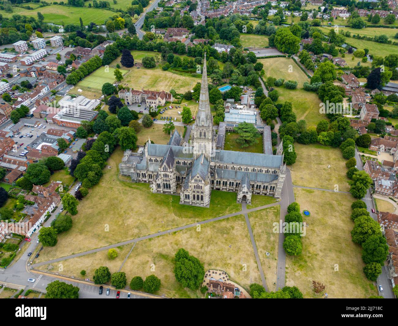 Aerial photo Salisbury Cathedral UK Stock Photo Alamy Aerial photo Salisbury Cathedral UK Stock Photo Alamy