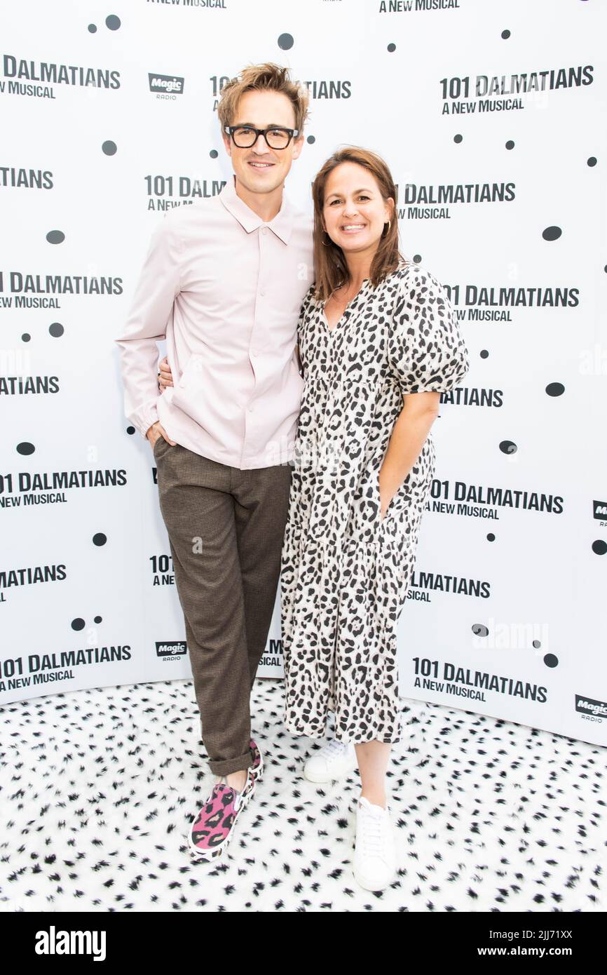London, UK, Friday, 22nd July 2022  Tom Fletcher and Giovanni Fletcher arrive at the 101 Dalmations Press night at the Regent’s Park Open Air Theatre. Credit: DavidJensen / Empics Entertainment / Alamy Live News Stock Photo