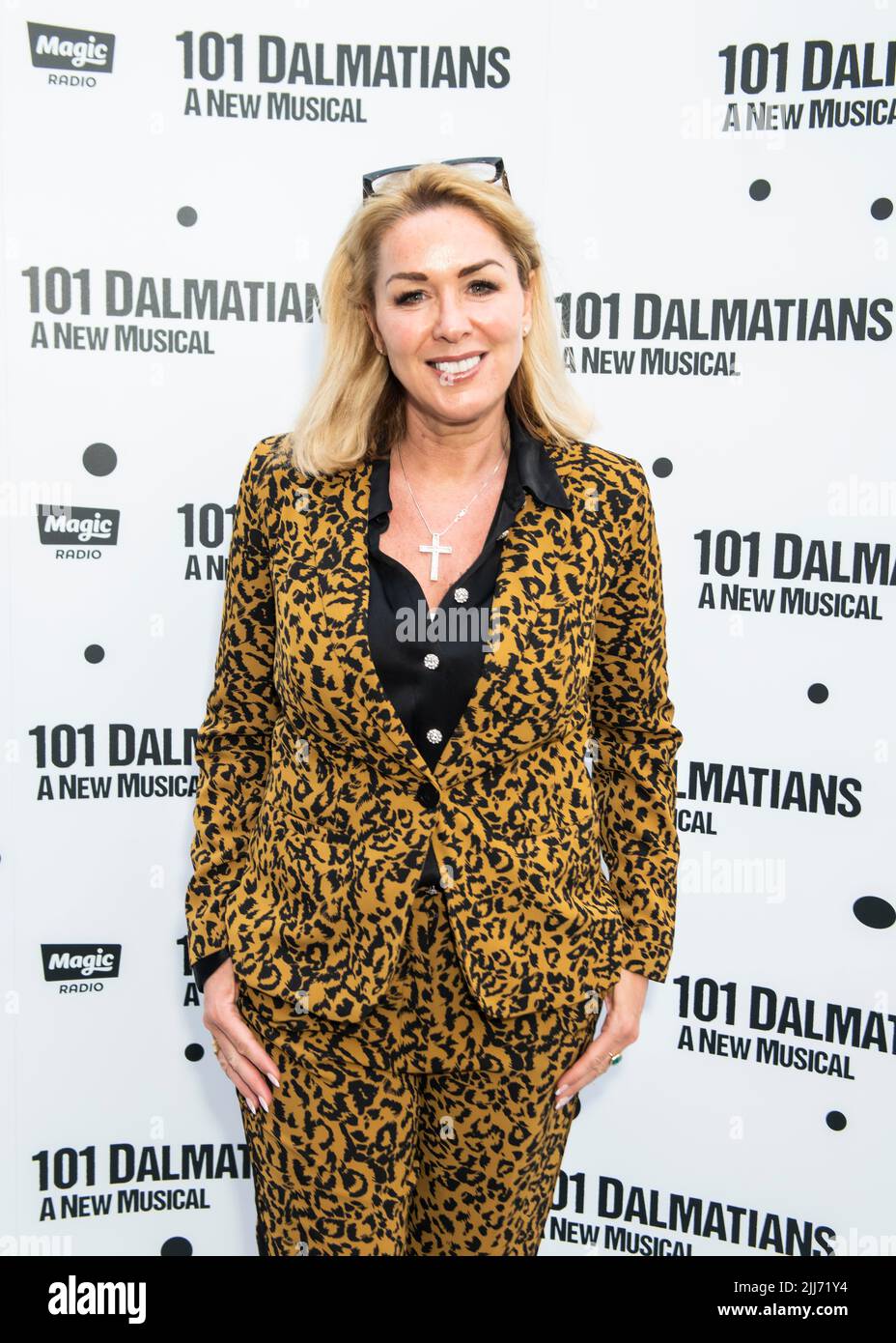 London, UK, Friday, 22nd July 2022  Claire Sweeney arrives at the 101 Dalmations Press night at the Regent’s Park Open Air Theatre. Credit: DavidJensen / Empics Entertainment / Alamy Live News Stock Photo