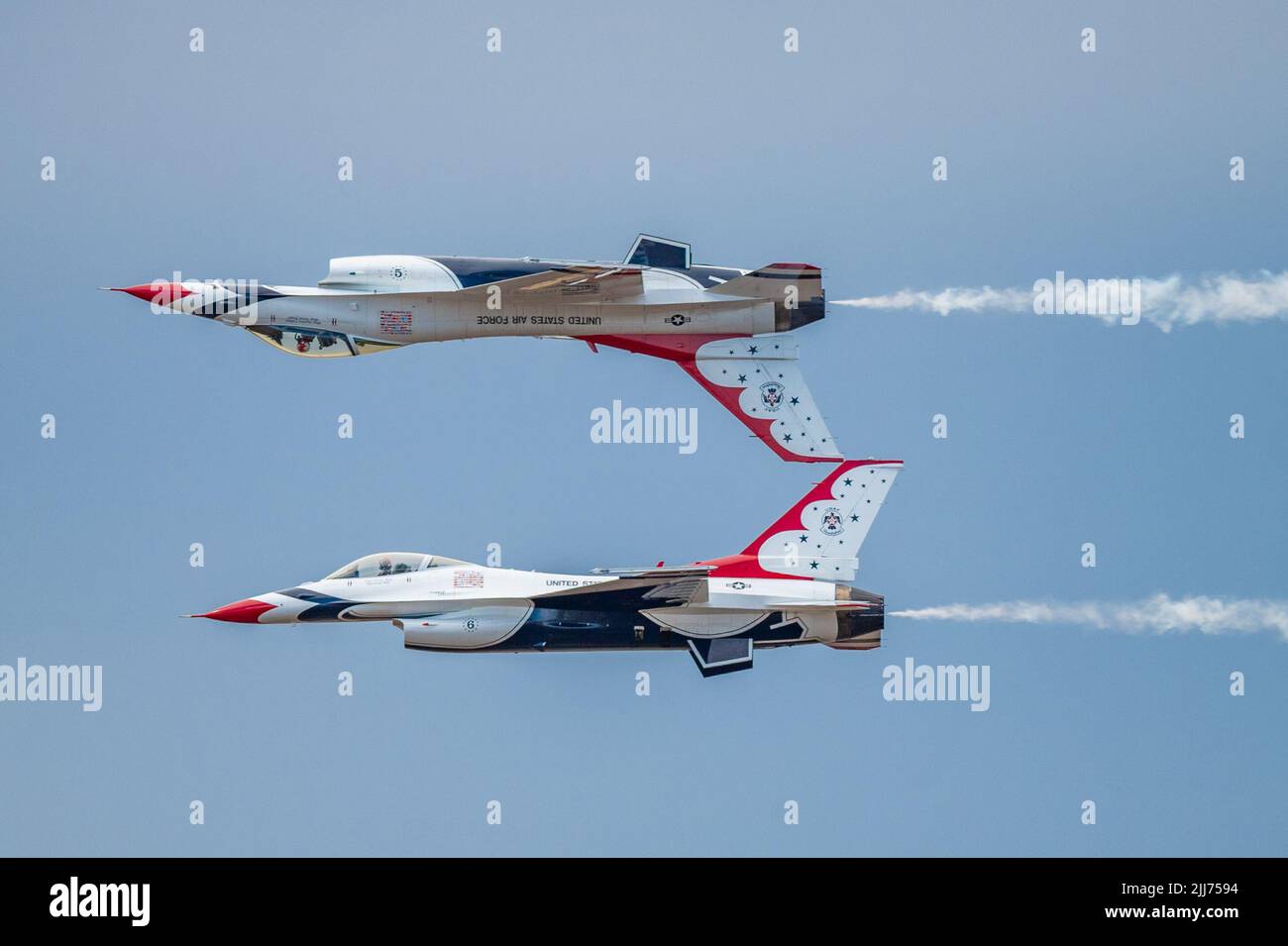 The U. S. Air Force Air Demonstration Squadron, known as the