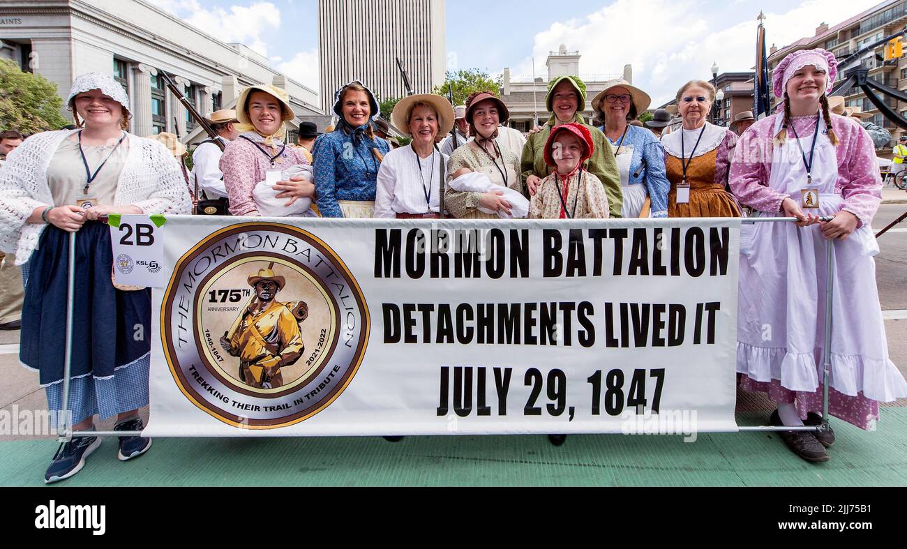 Salt Lake City, Utah, USA. 23rd July, 2022. The annual Days of 