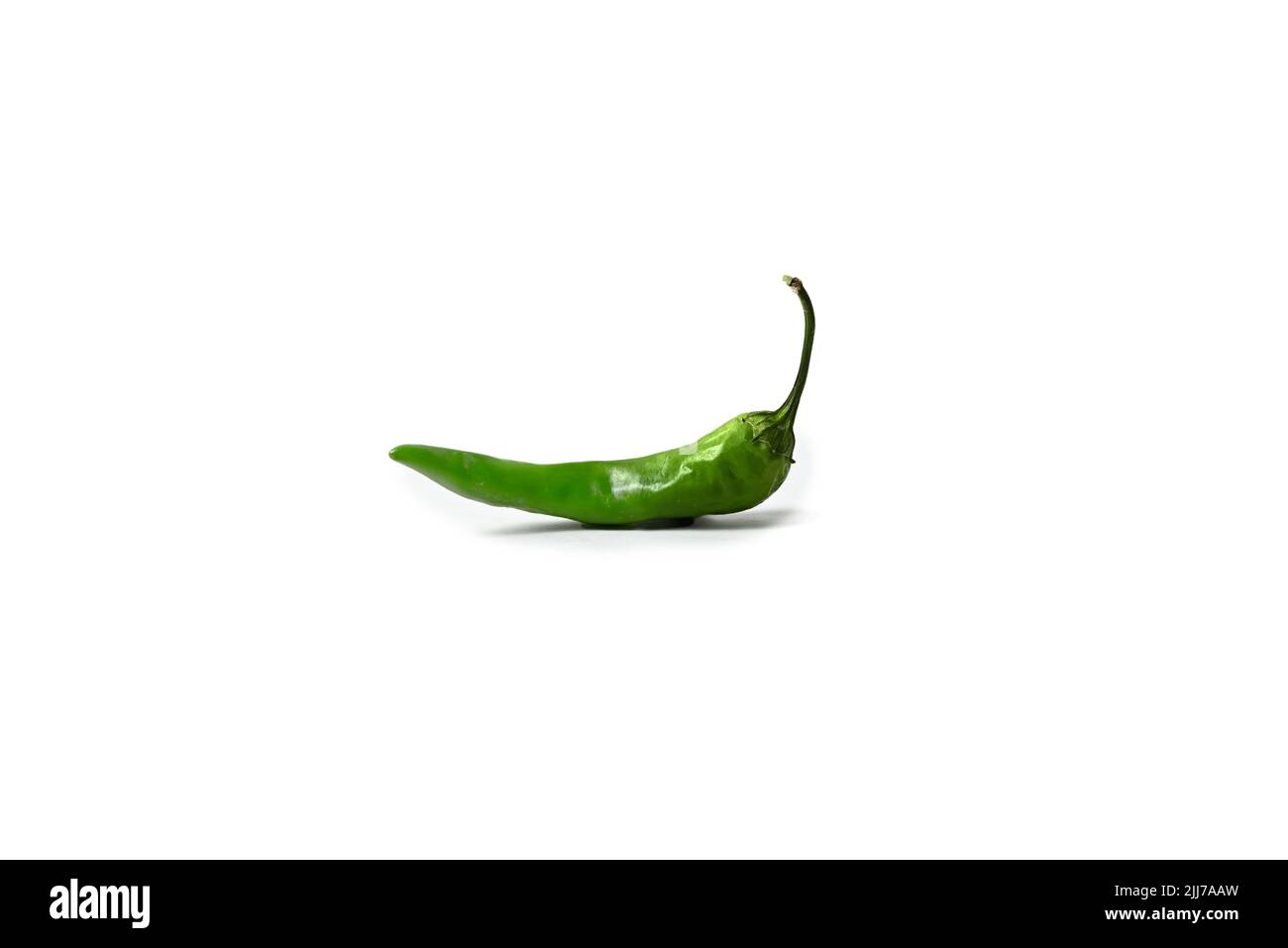 green chili pepper isolated on white background Stock Photo - Alamy