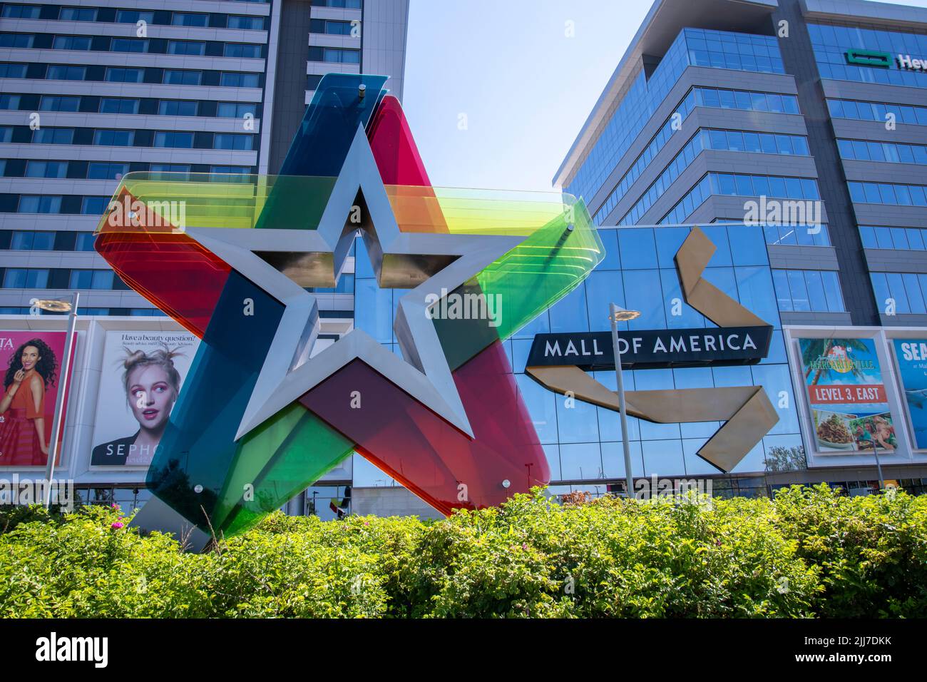 Bloomington, Minnesota. Mall of America. One of the largest malls in the world it is home to over 500 stores. Stock Photo