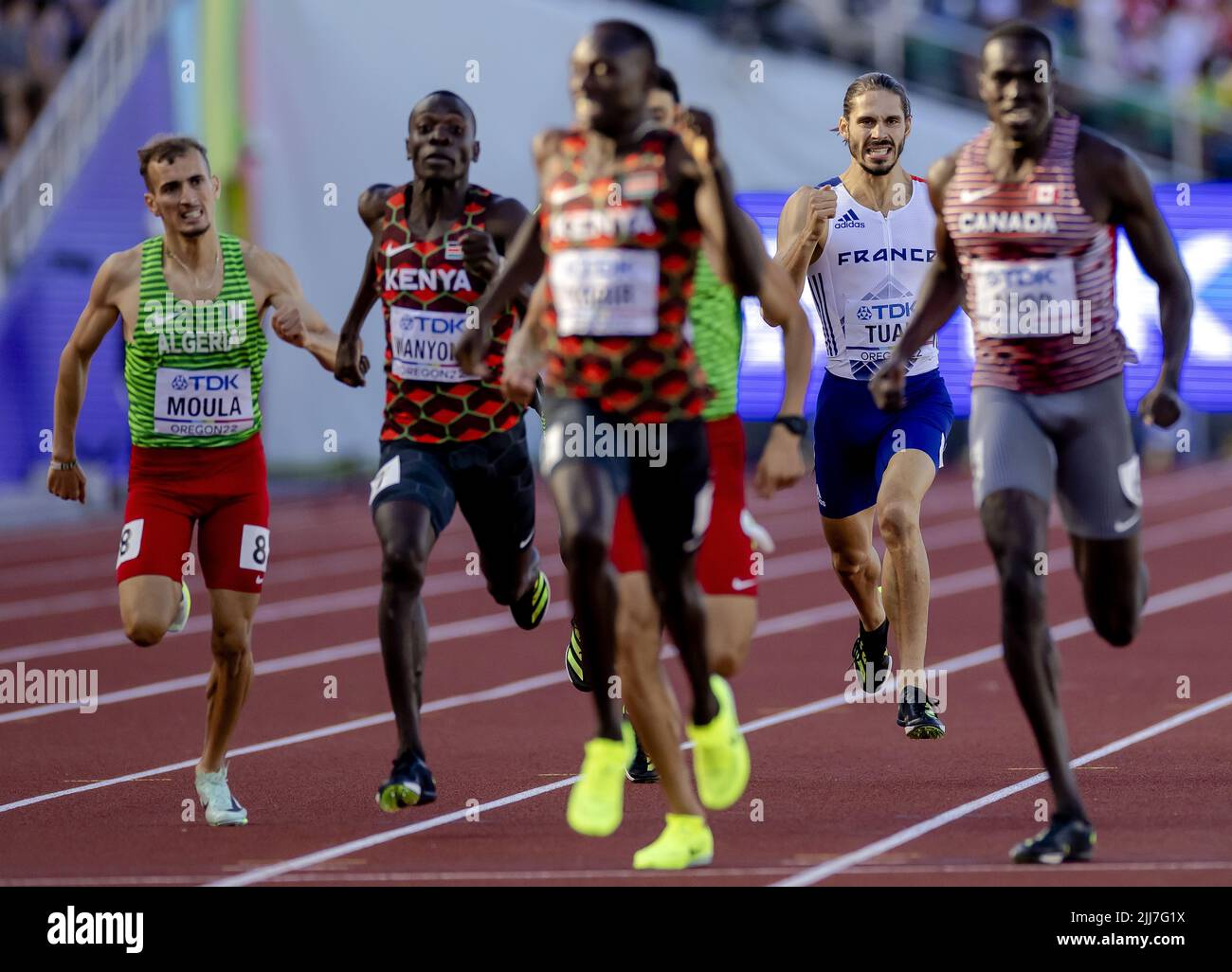 EUGENE Gabriel Tual (FRA) in action during the ninth day 800 meters