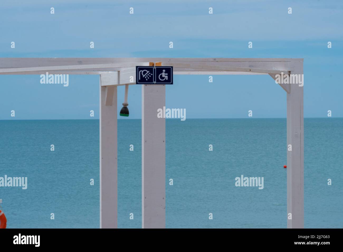 Shower disabled community pool wheelchair access ramp handicap