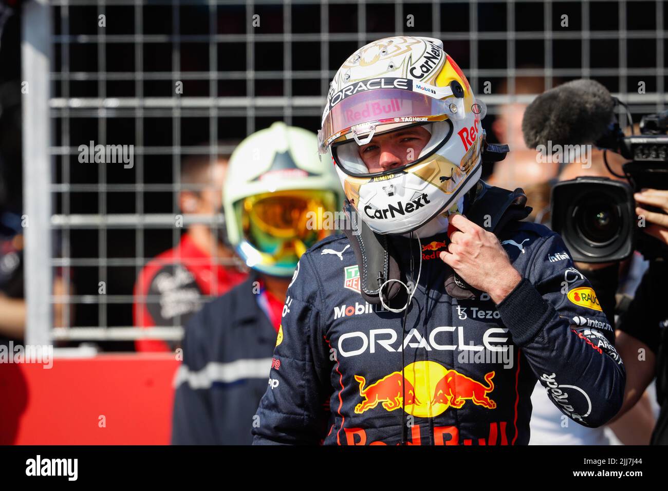 VERSTAPPEN Max (ned), Red Bull Racing RB18, portrait during the Formula 1 Lenovo Grand Prix de France, French Grand Prix 2022, 12th round of the 2022 FIA Formula One World Championship from July 22 to 24, 2022 on the Circuit Paul Ricard, in Le Castellet, France - Photo: Antonin Vincent / Dppi/DPPI/LiveMedia Stock Photo