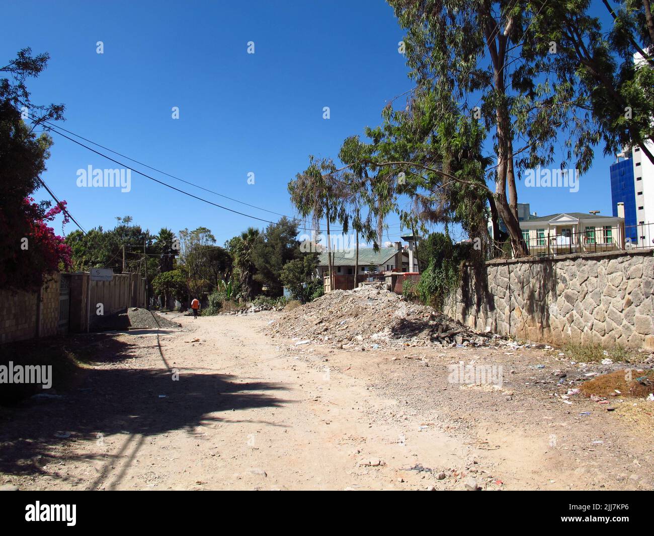 The street in Addis Ababa, Ethiopia Stock Photo Alamy