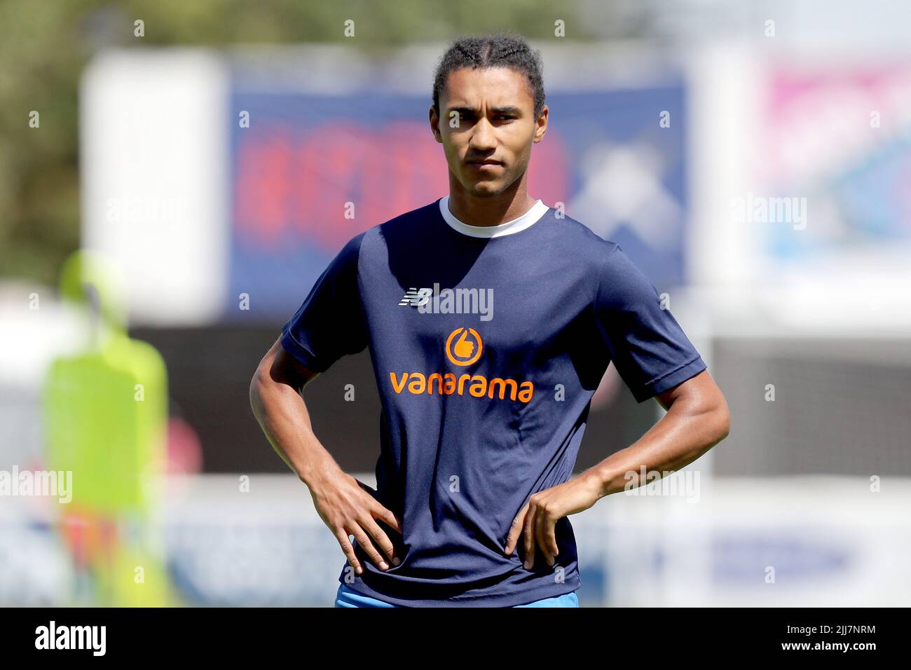 Aaron Blair of Dagenham during Dagenham & Redbridge vs Leyton Orient