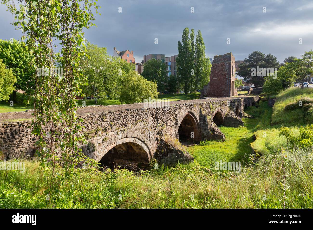 The Old Exe Bridge, Exeter, Devon Stock Photo Alamy