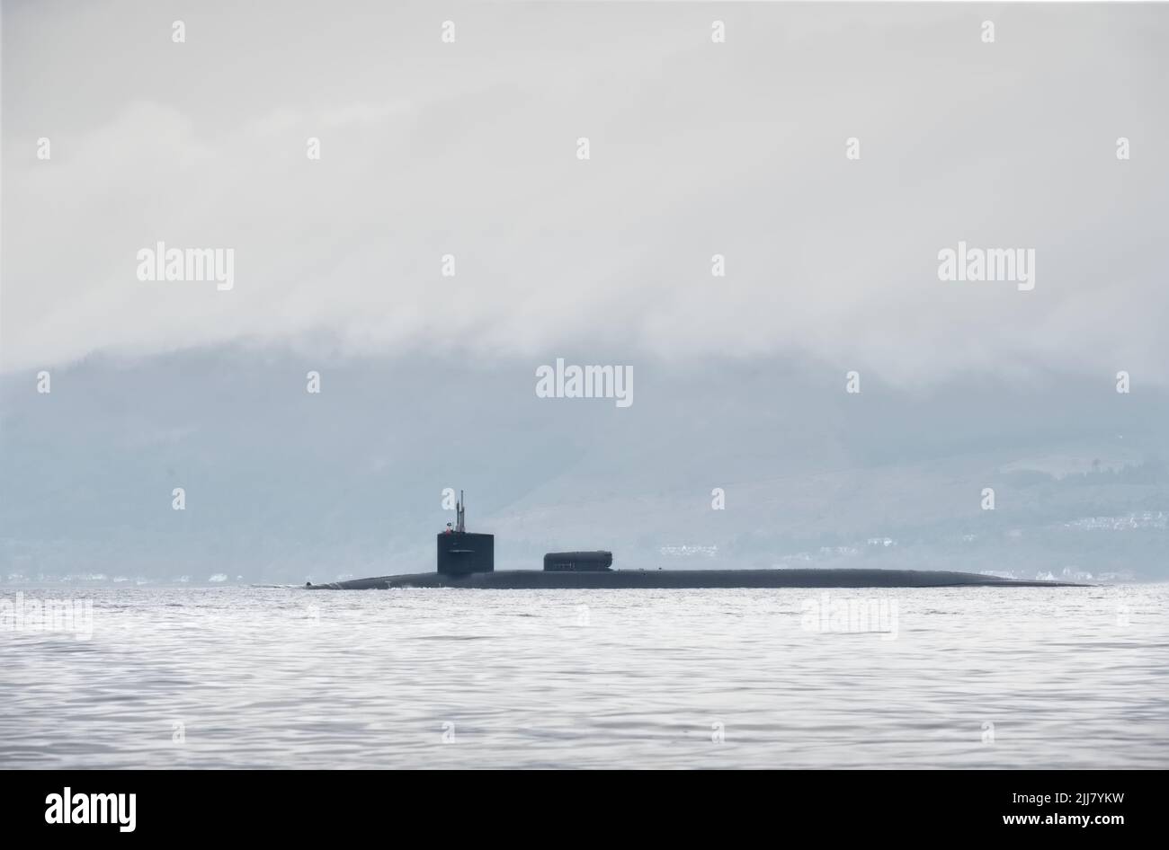 Firth of Clyde, Scotland, UK, July 23rd 2022, British army submarine training for Ukraine in Scotland from HM Naval base Stock Photo