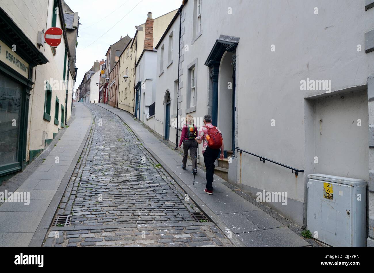 tourists on west street berwick on tweed northumberland england great britain 2022 Stock Photo