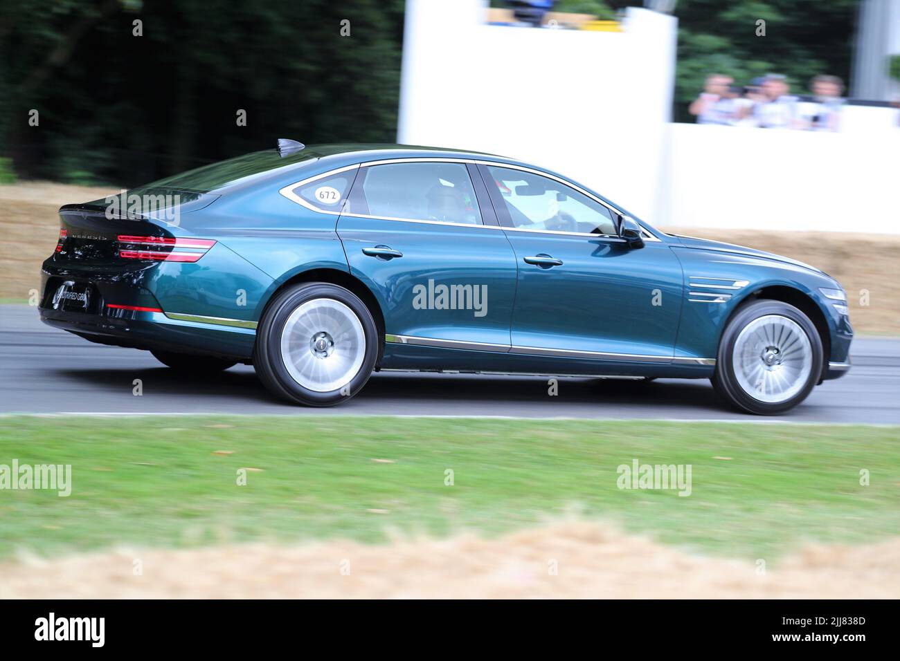 Electric Genesis G80 at the Festival of Speed 2022 at Goodwood, Sussex