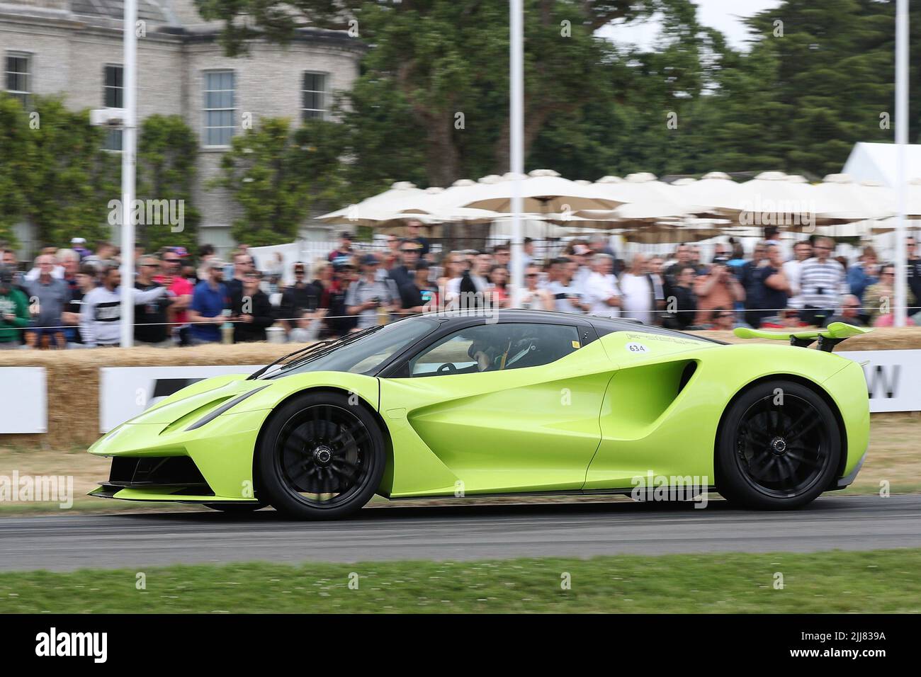 Lotus Evija supercar at the Festival of Speed 2022 at Goodwood, Sussex, UK Stock Photo
