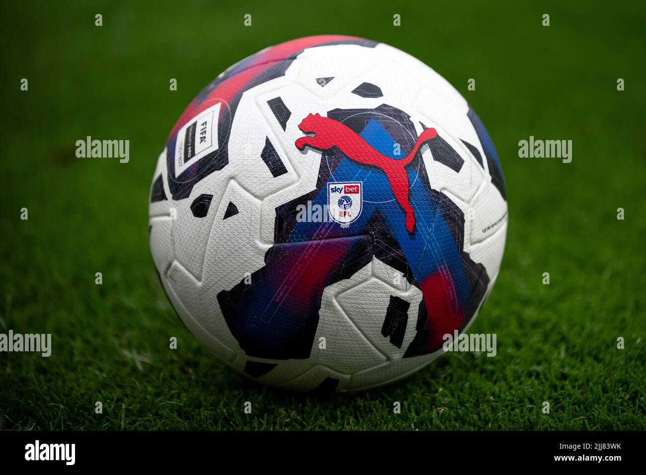 PUMA Official Match Ball EFL 22/23 Stock Photo