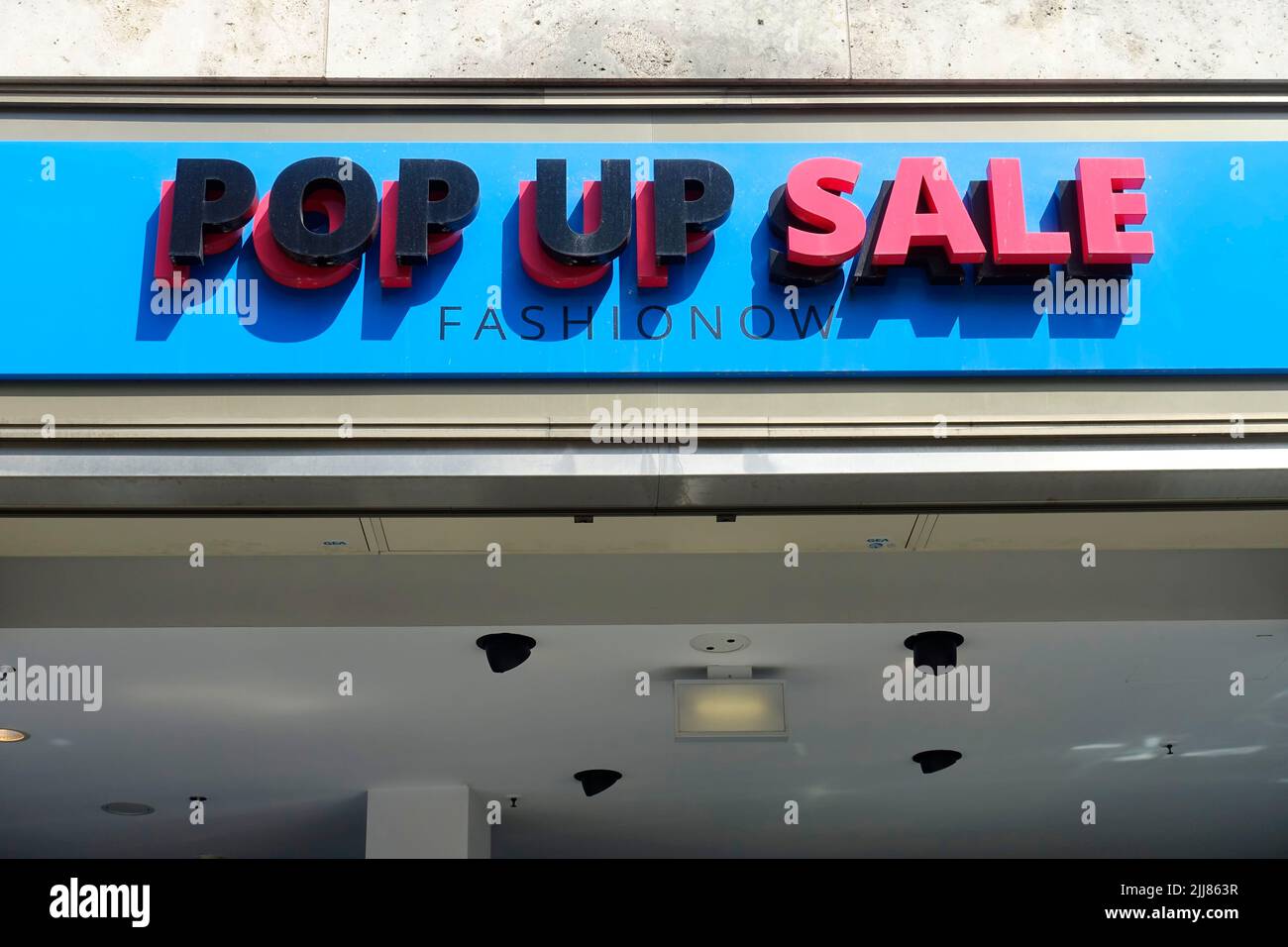 Store, Pop up Sale, Berlin, Germany Stock Photo