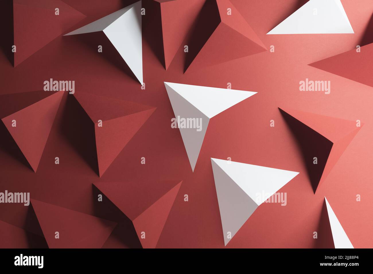 Triangular elements of paper, abstract Stock Photo Alamy