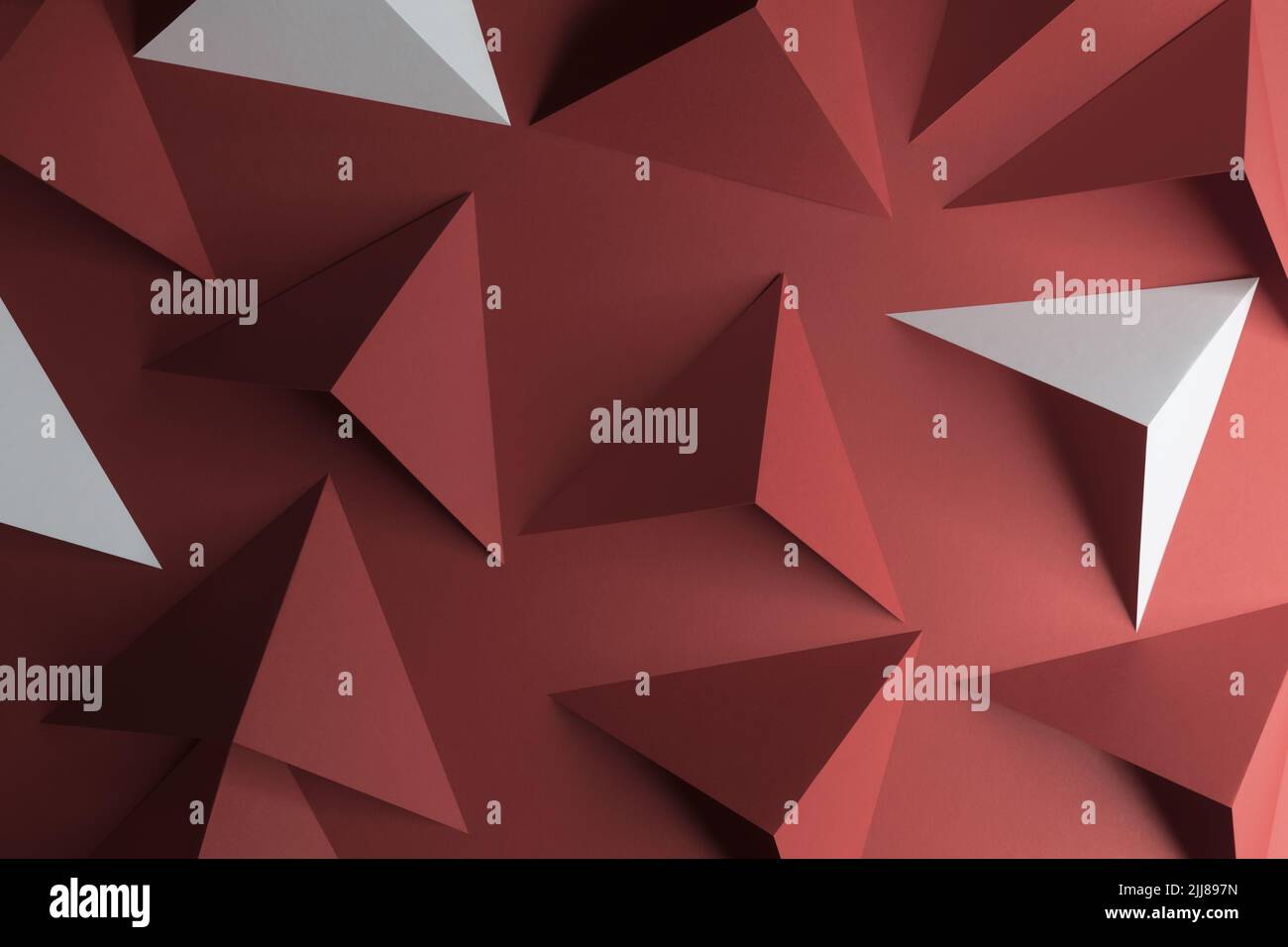 Triangular elements of paper, abstract Stock Photo Alamy