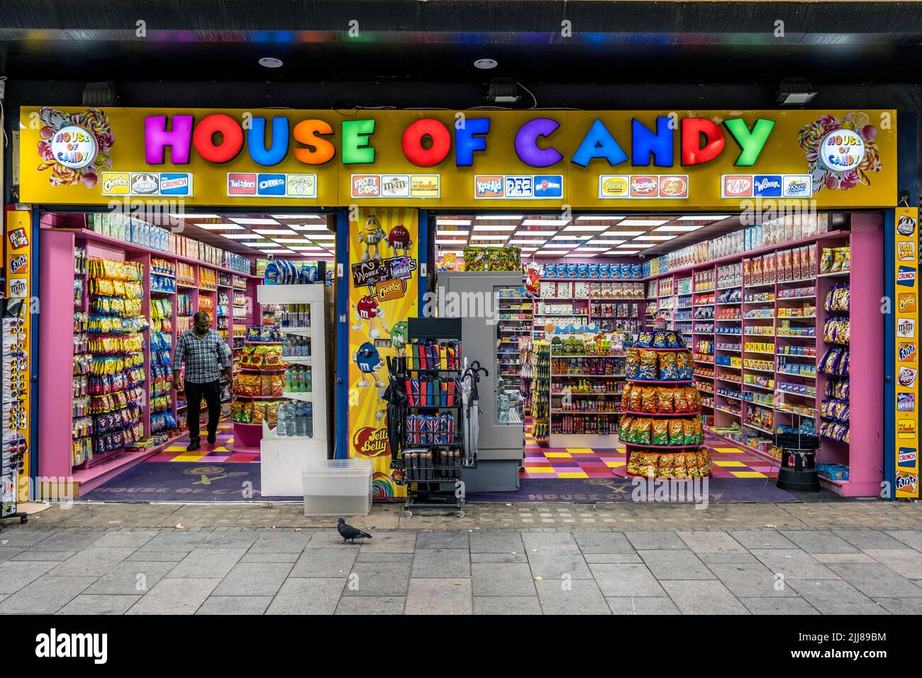 House of Candy Sweet Store in Leicester Square, Central London, England UK. Stock Photo