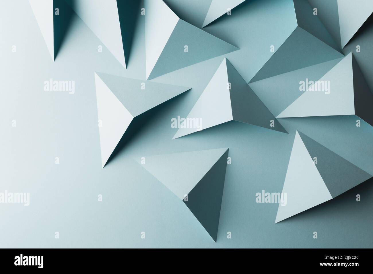 Triangular elements of paper, abstract Stock Photo Alamy