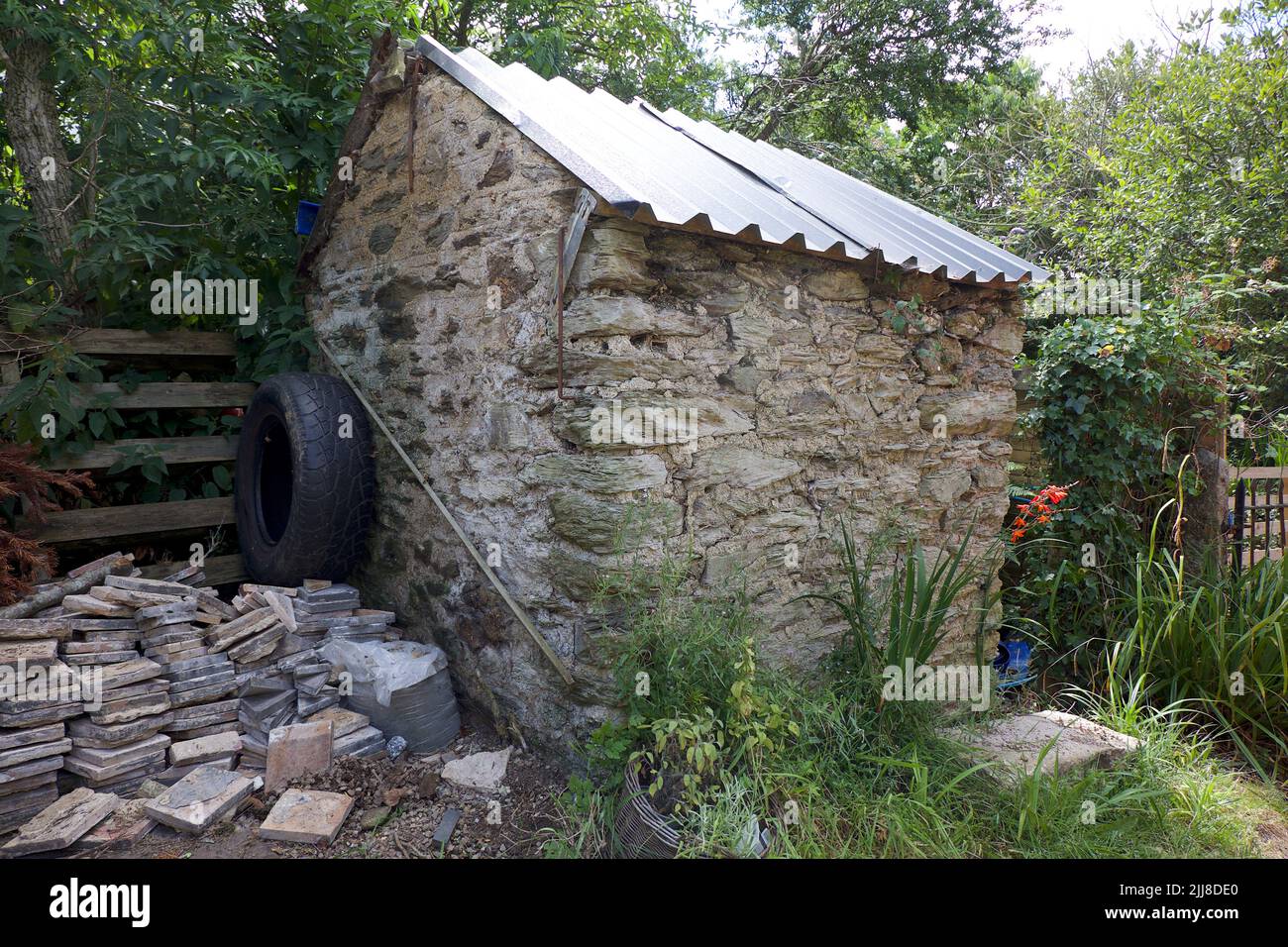 Truro Cornwall England 07 22 2022 Traditional out house Shortlanesend