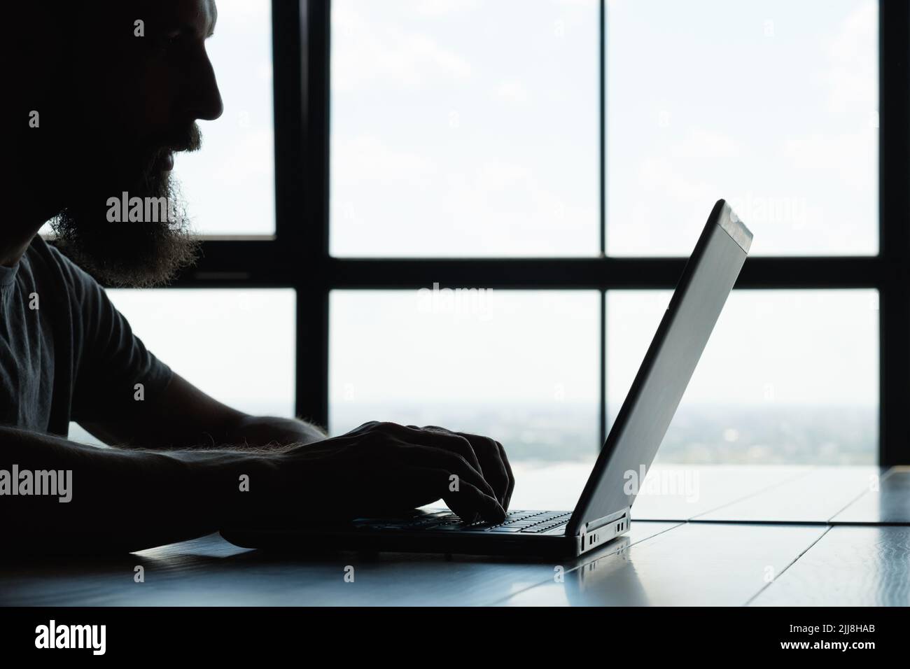 Man typing hi-res stock photography and images - Alamy