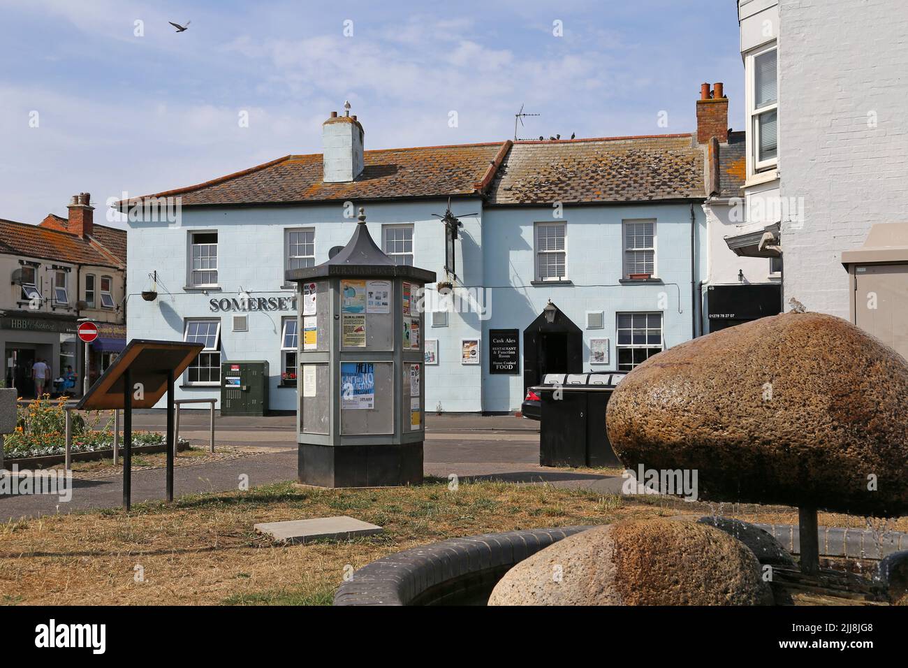 Somerset & Dorset pub, Burnham-on-Sea, Sedgemoor, Somerset, England, Great Britain, United Kingdom, UK, Europe Stock Photo