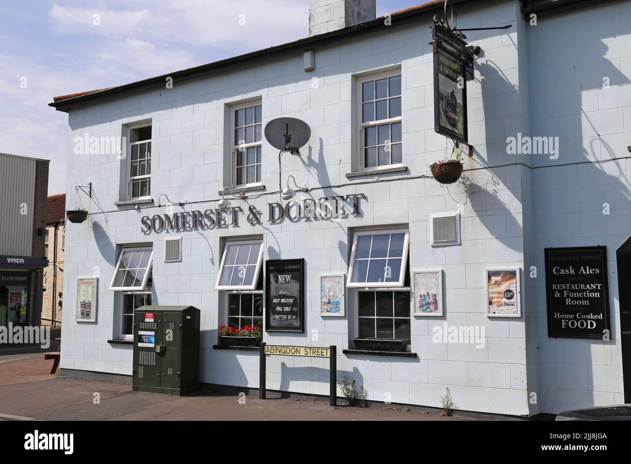 Somerset & Dorset pub, Burnham-on-Sea, Sedgemoor, Somerset, England, Great Britain, United Kingdom, UK, Europe Stock Photo