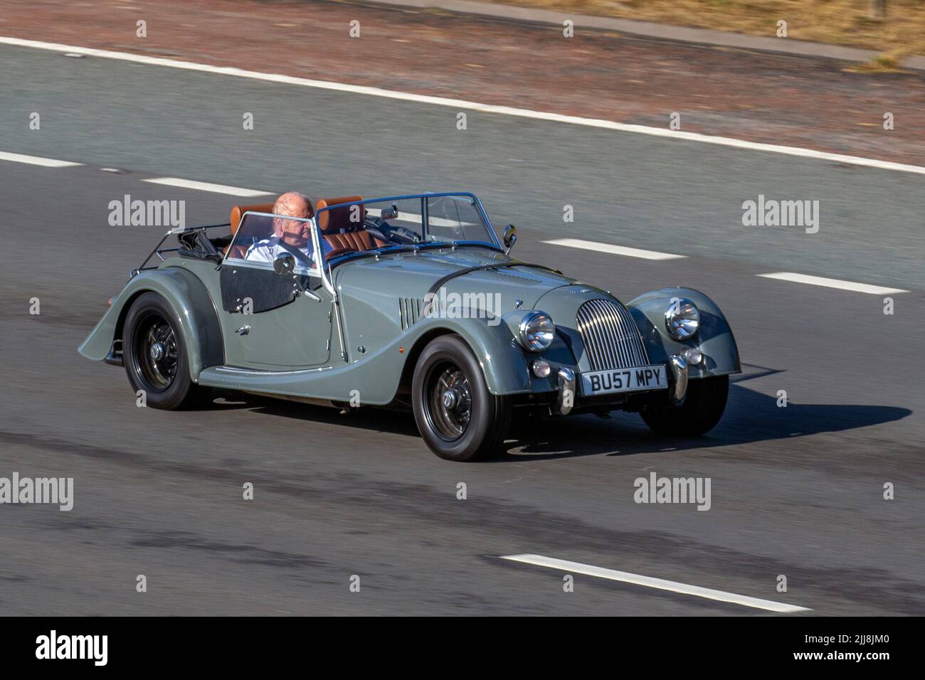 2012 Grey MORGAN Roadster 3721cc Petrol 5 speed manual; travelling on ...