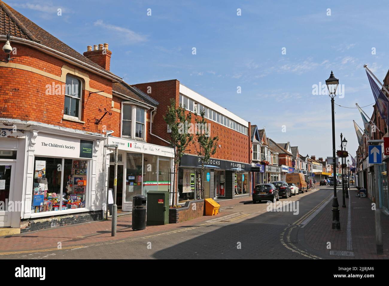 High Street, Burnham-on-Sea, Sedgemoor, Somerset, England, Great Britain, United Kingdom, UK, Europe Stock Photo