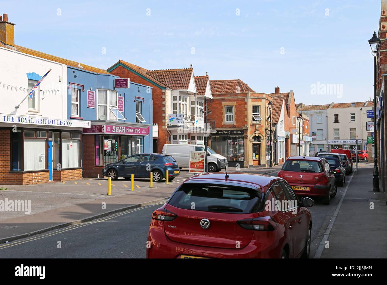 Victoria Street, Burnham-on-Sea, Sedgemoor, Somerset, England, Great Britain, United Kingdom, UK, Europe Stock Photo