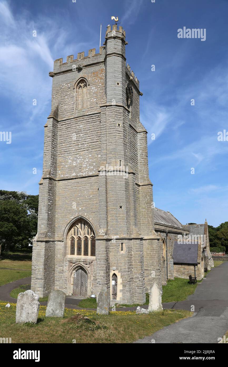 St Andrew's Church, Victoria Street, Burnham-on-Sea, Sedgemoor, Somerset, England, Great Britain, United Kingdom, UK, Europe Stock Photo