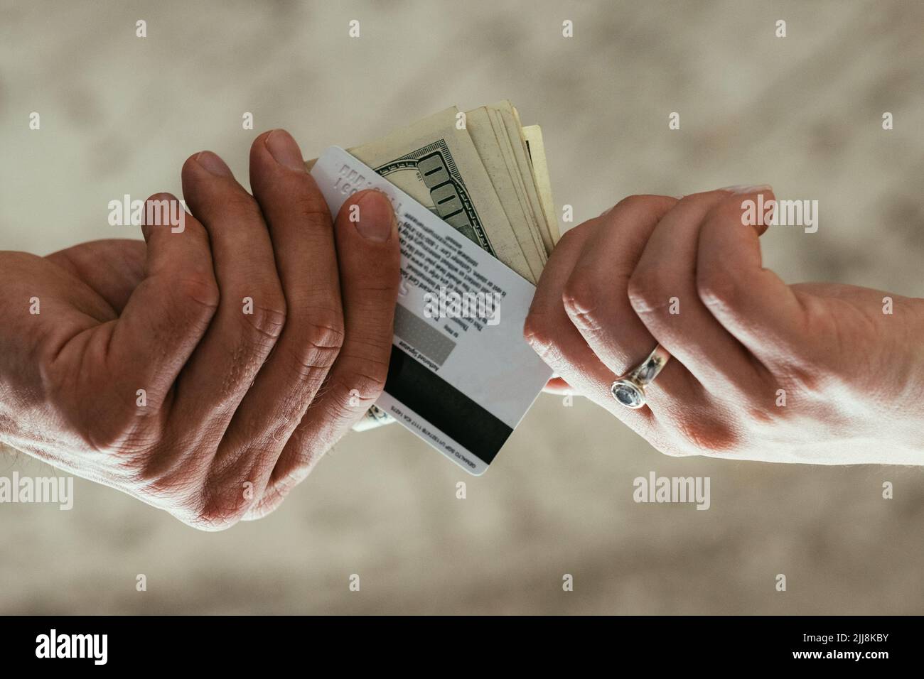finance accounting fraud illegal money withdrawal Stock Photo