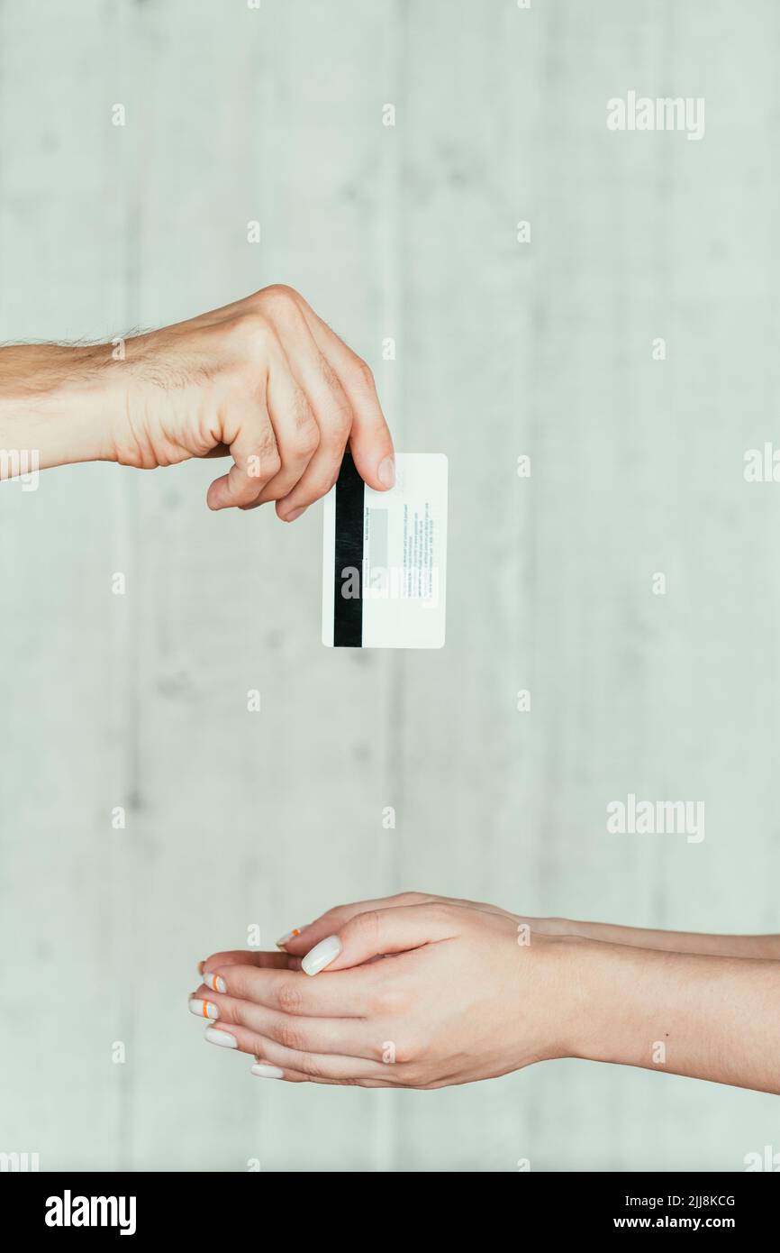 off the books job backdoor salary payment card Stock Photo Alamy