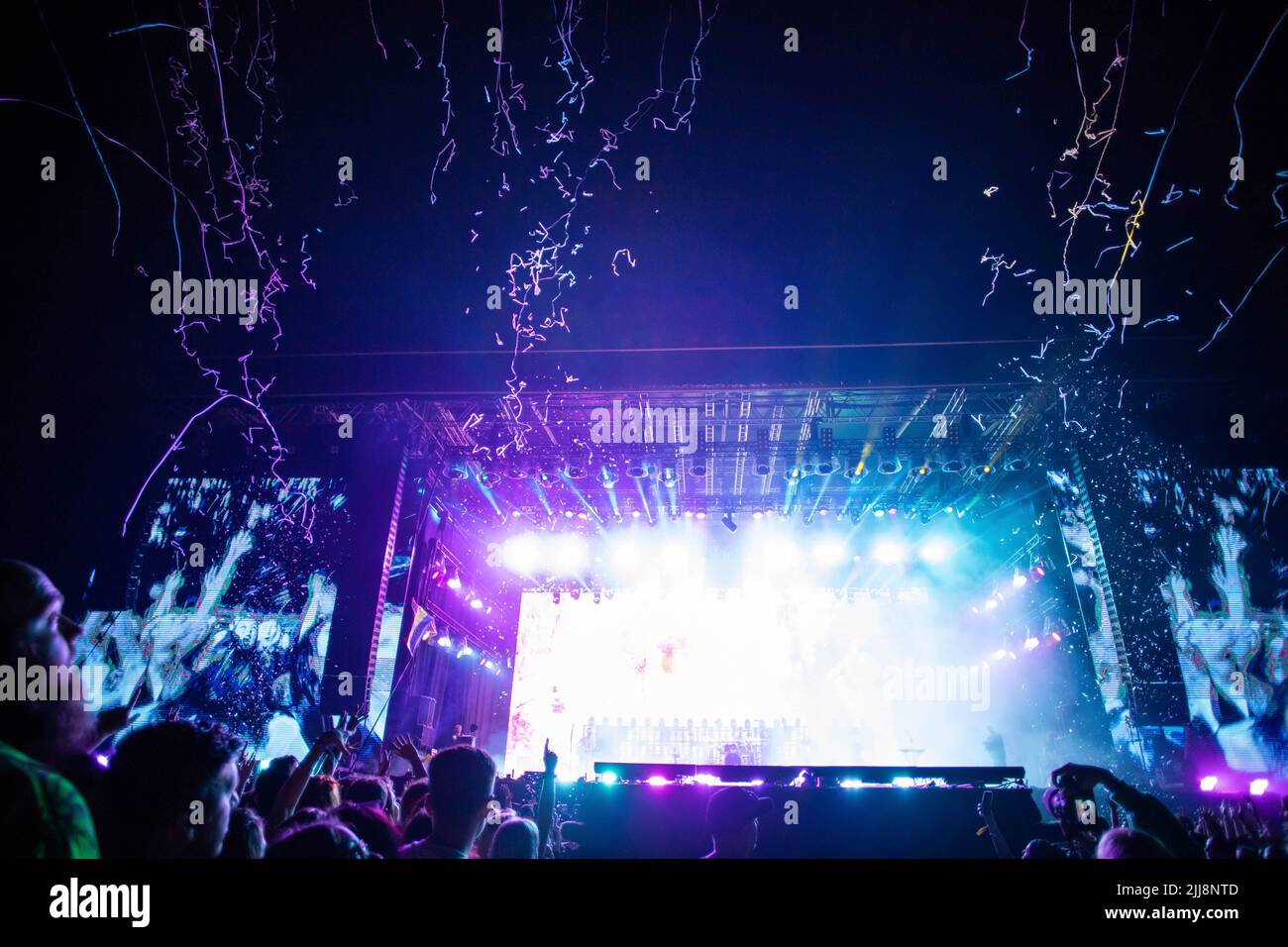 stage lights live concert summer music festival Stock Photo - Alamy
