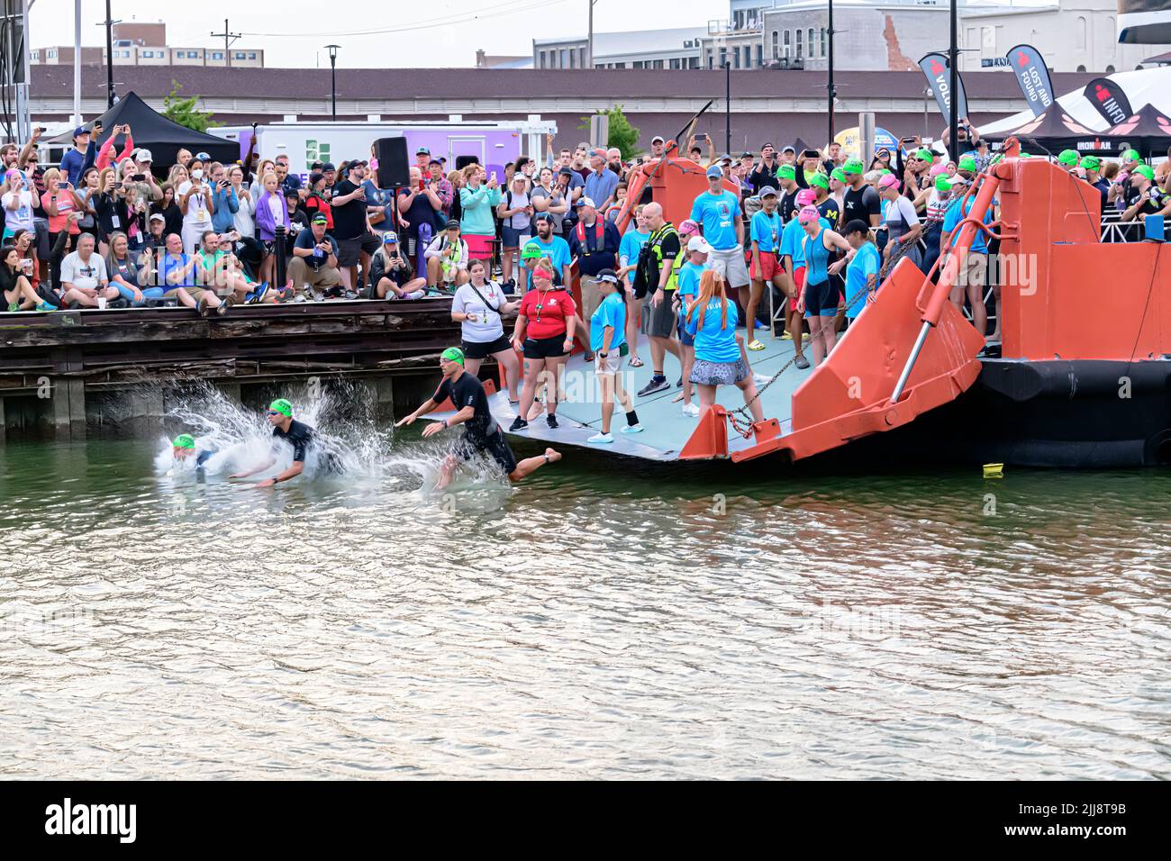 Ironman race on 7242022 out of Sandusky Ohio Stock Photo Alamy