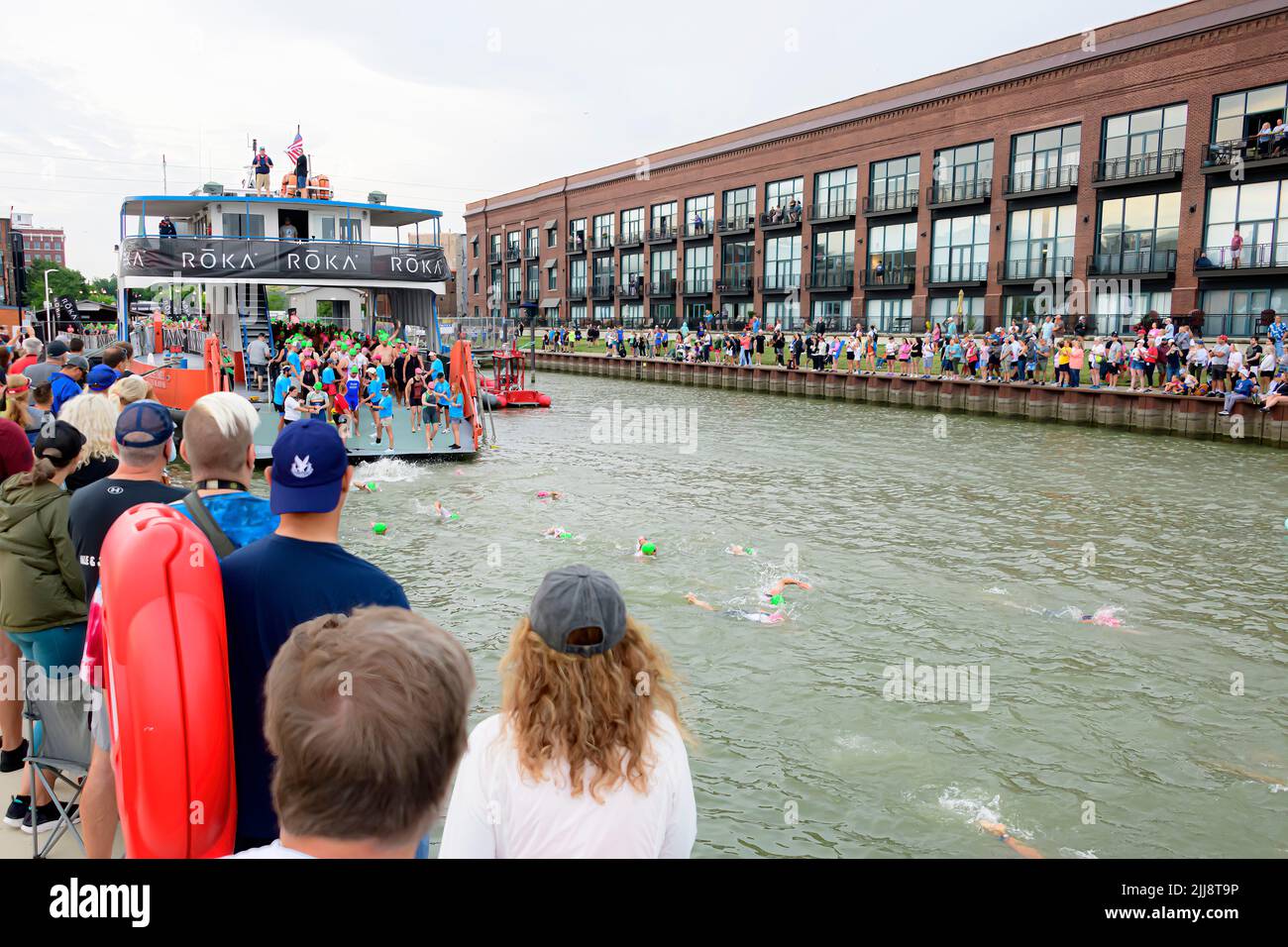 Ironman race on 7242022 out of Sandusky Ohio Stock Photo Alamy