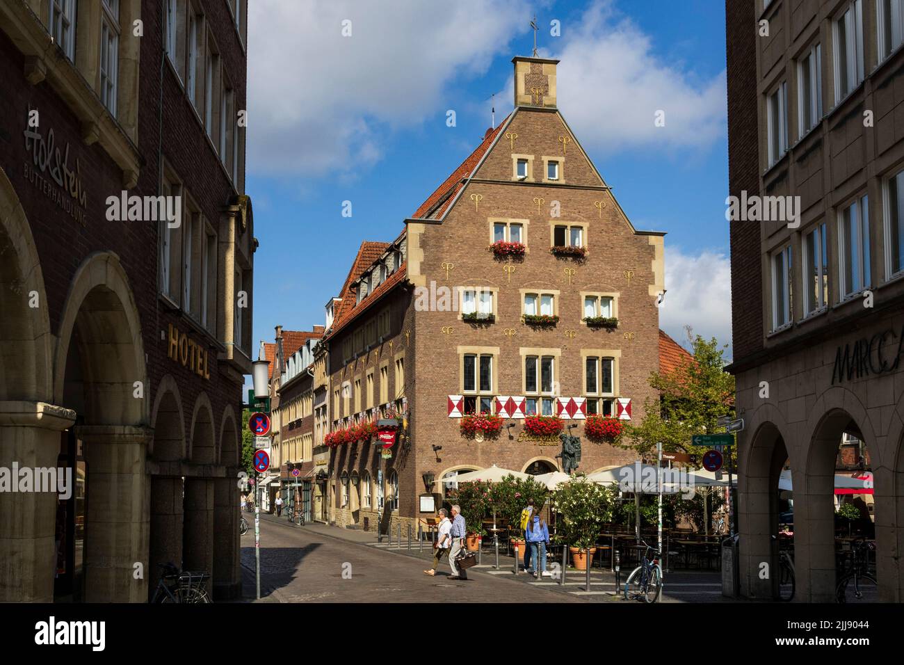 Kiepenkerl restaurant, Münster, Westphalia, North Rhine-Westphalia, Germany Stock Photo